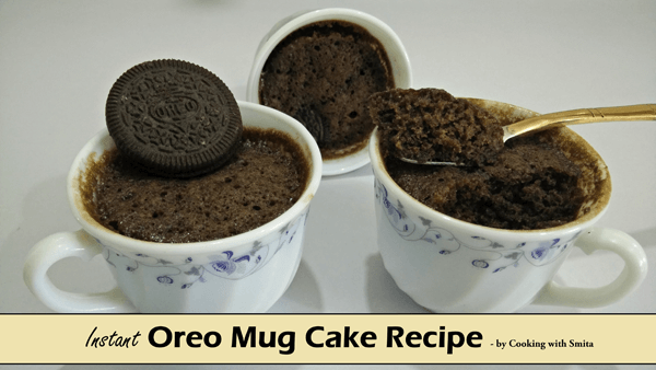 Instant Oreo Mug Cake by Cooking with Smita