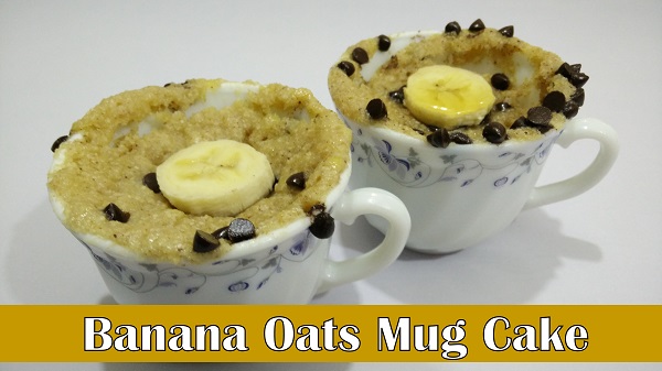 Banana Oats Mug Cake Recipe