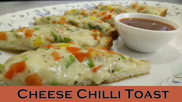 Cheese Chilli Toast by Cooking with Smita
