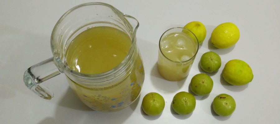 Amla Nimbu Sharbat - Gooseberry Lemon Syrup