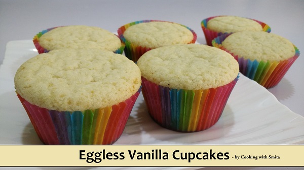 Eggless Vanilla Cupcakes