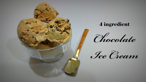 4 ingredient Chocolate Ice Cream