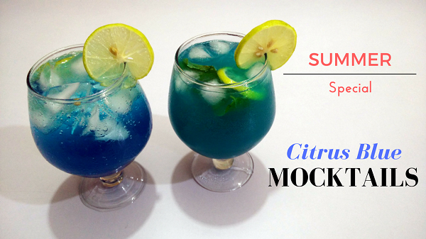 Citrus Blue Mocktails Recipe