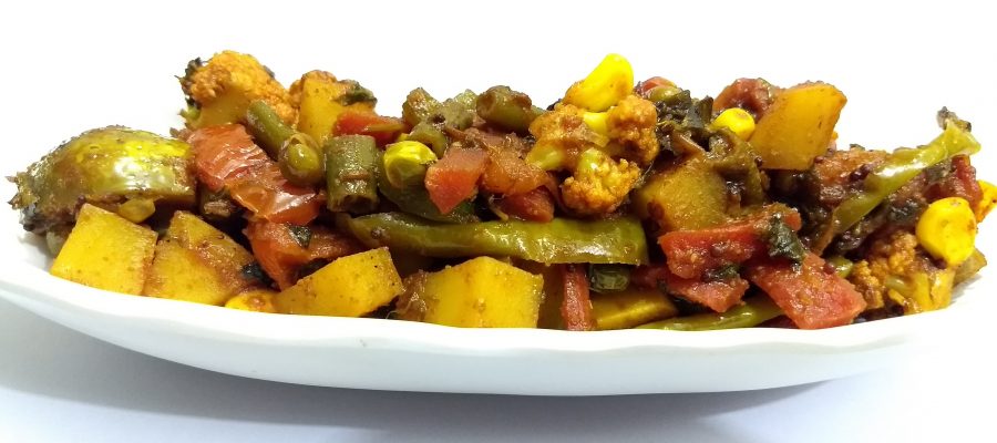 Mix Vegetable Sabzi Gujarati Shaak