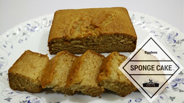 Eggless Sponge Cake Recipe