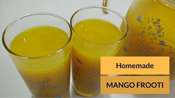 Homemade Mango Frooti