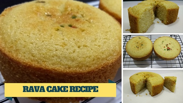 Rava Cake - Semolina Cake Recipe