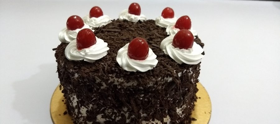 Eggless Black Forest Cake Recipe