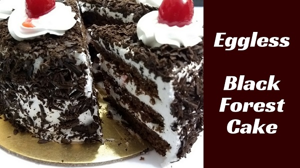 Eggless Black Forest Cake Recipe