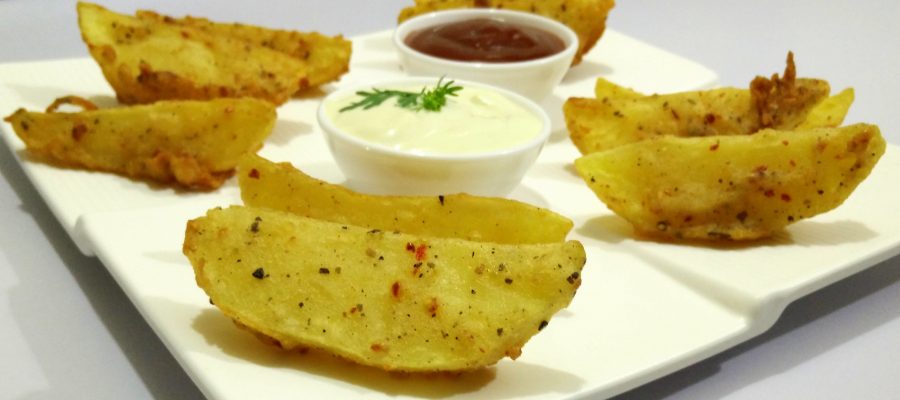 Crispy Potato Wedges by Cooking with Smita