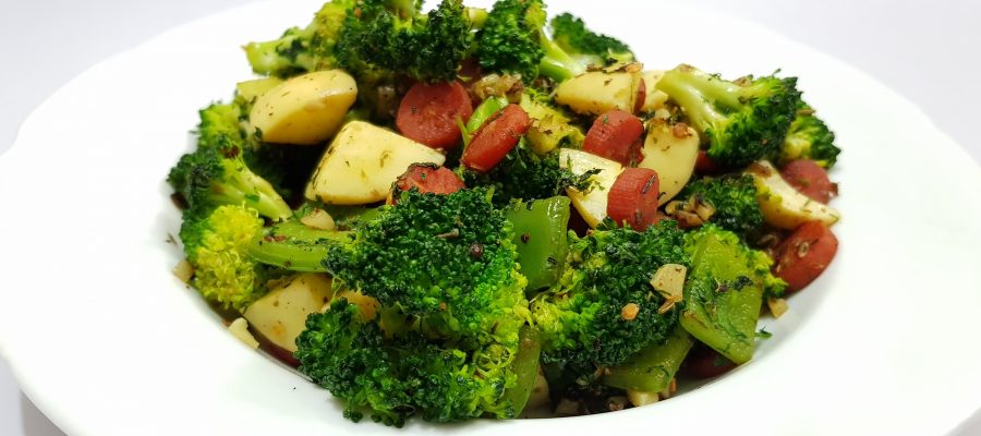 Broccoli Garlic Fry - Broccoli Stir Fry by Cooking with Smita